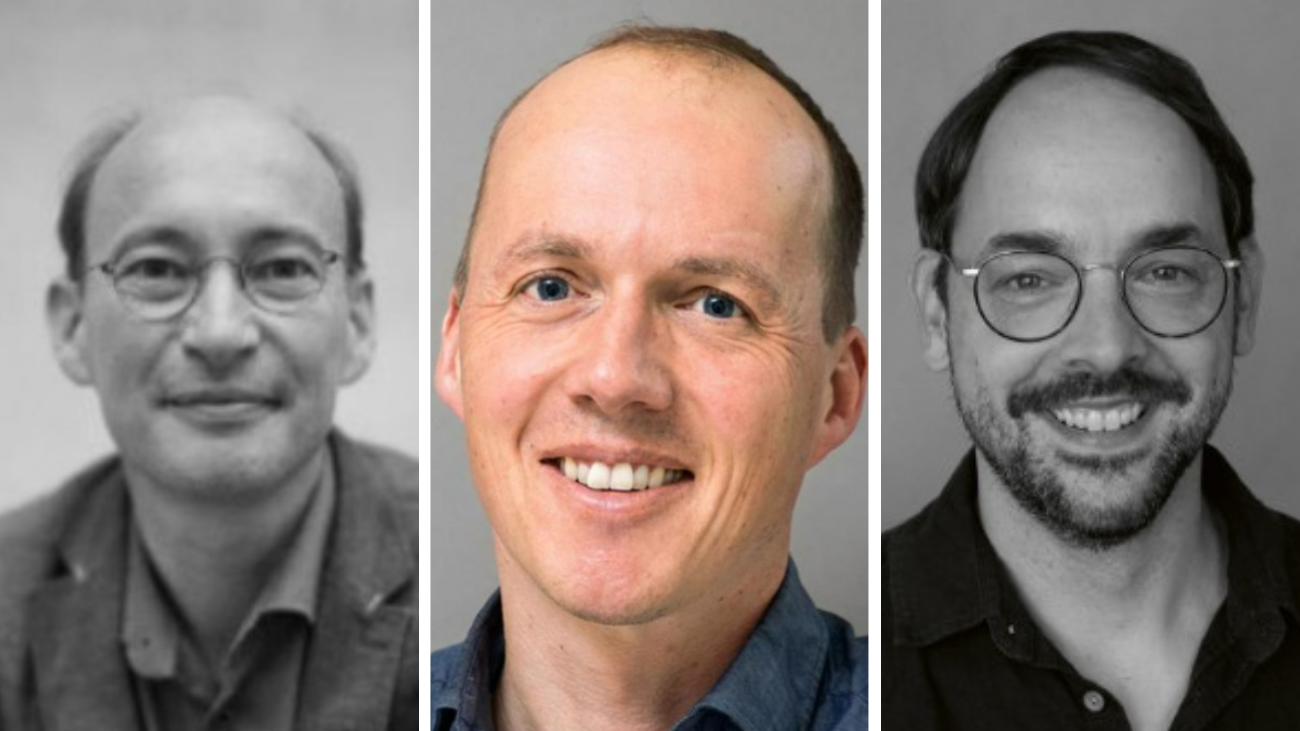 Fadenscheinige Ausreden: Detlef von Vuuren (links), Klaus Ammann (Mitte), Benjamin von Brackel. Quellen: Wikipedia, SRF, WDR