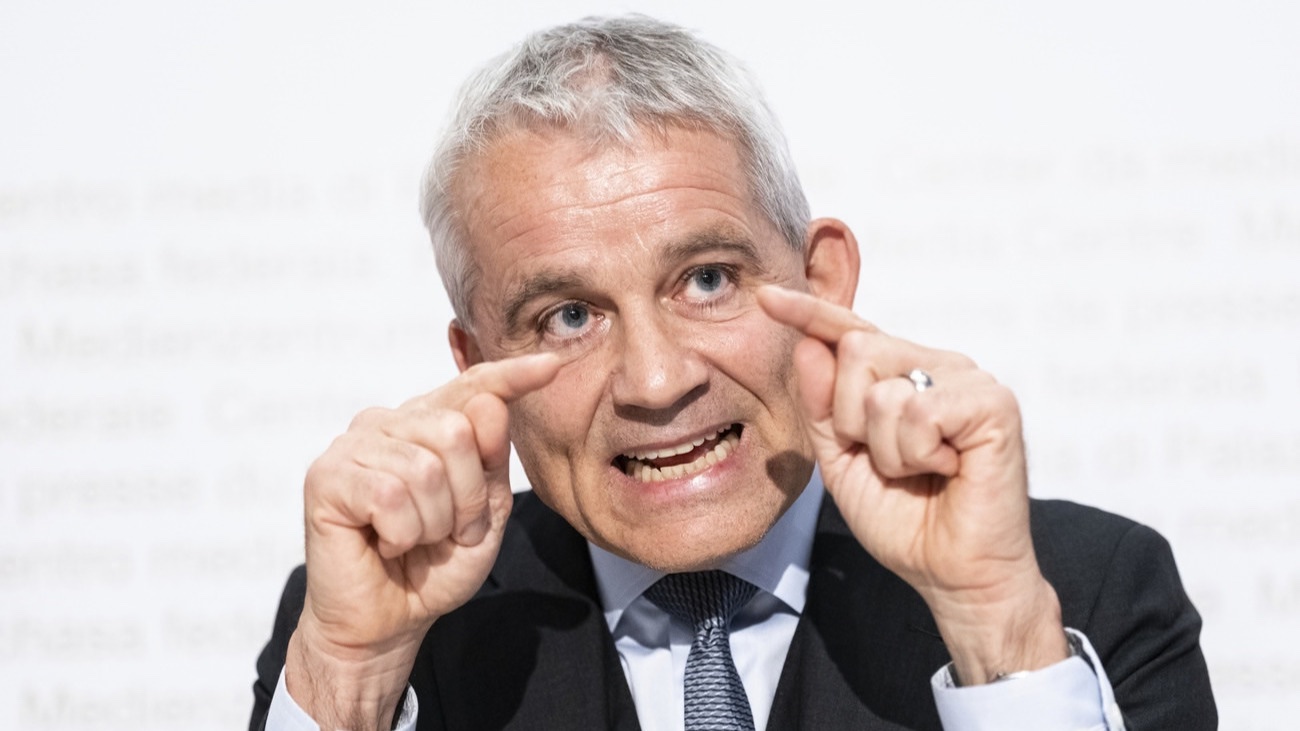 Bundesrat Beat Jans an der Medienkonferenz zur Grenzschutzinitiative in Bern. Bild: Keystone
