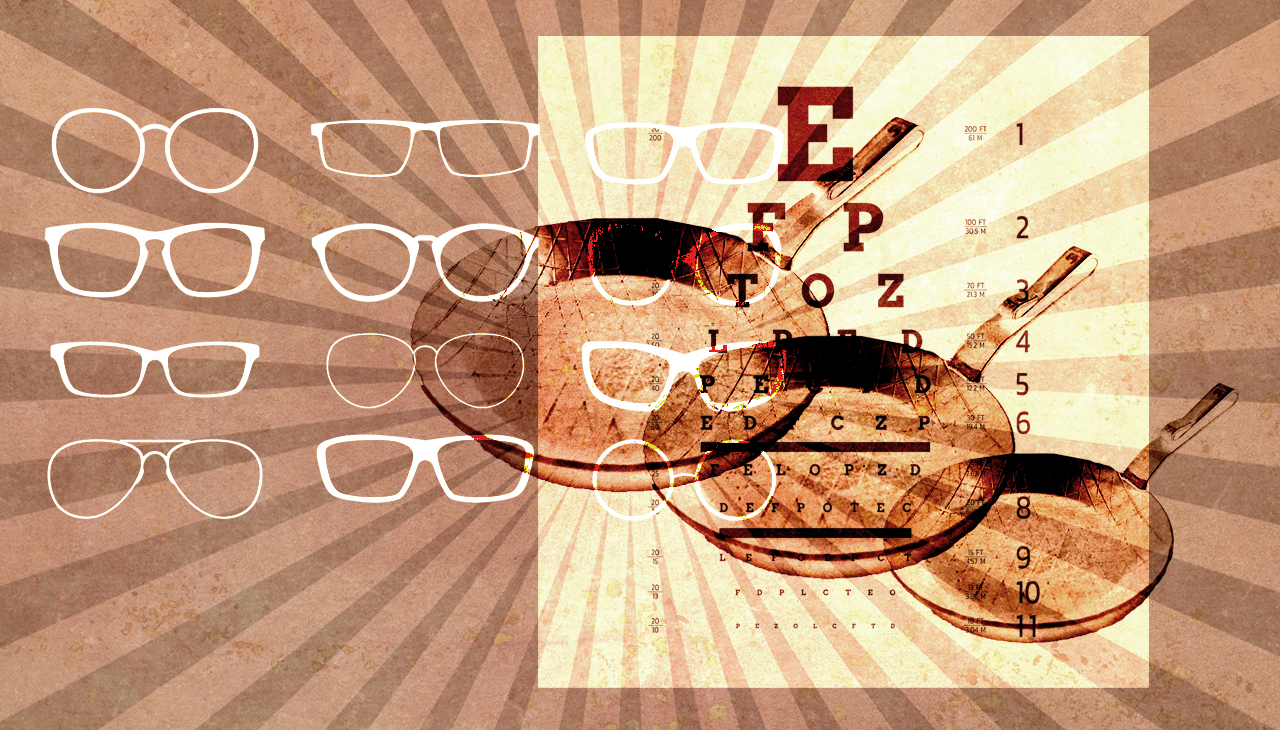 Baby sollte auch endlich zum Optiker. (Montage: Dominique Feusi)