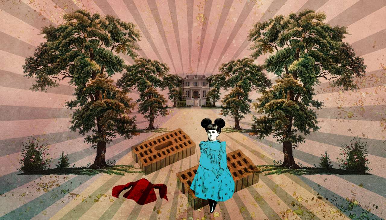 Haben Sie schon mal jemanden, der böse Bäume sprechen hört, durch eine Allee gezerrt? (Montage: Dominique Feusi)