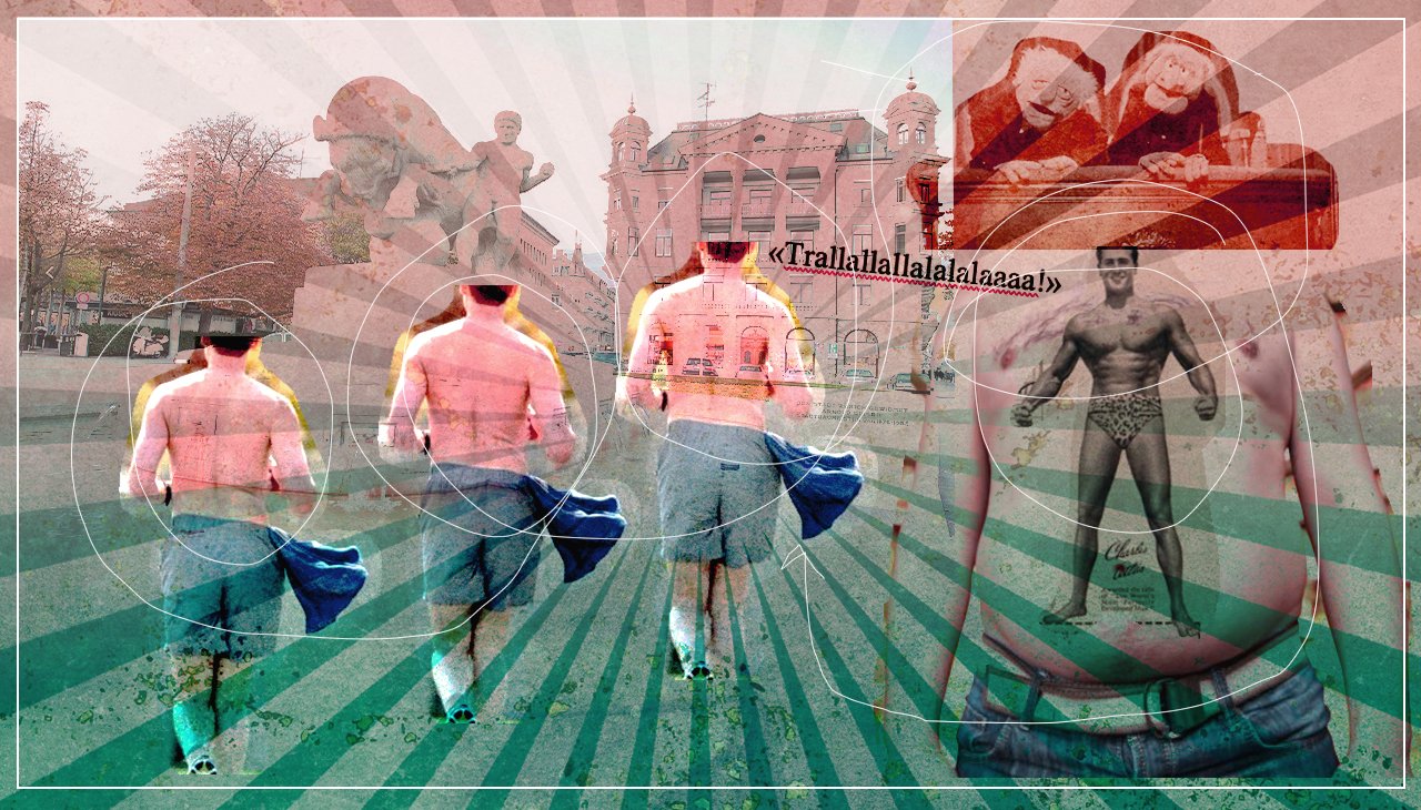 Fürs Nacktsein in der Stadt haben wir in Zürich die Street Parade. Montage: Dominique Feusi