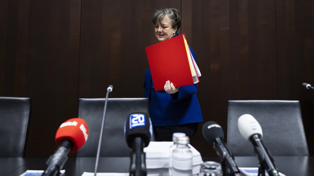 Isabelle Chassot, Mitte-Ständeraetin aus Fribourg und Präsidentin der Parlamentarischen Untersuchungskommission PUK zum Fall der Credit Suisse. Bild: Keystone