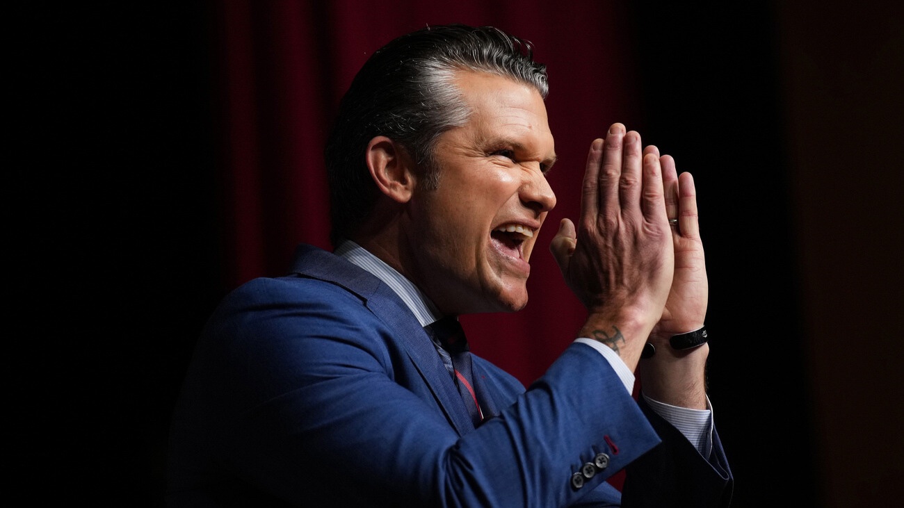 Pete Hegseth, Kriegsminister der Vereinigten Staaten. Er ist schlank. Bild: Keystone