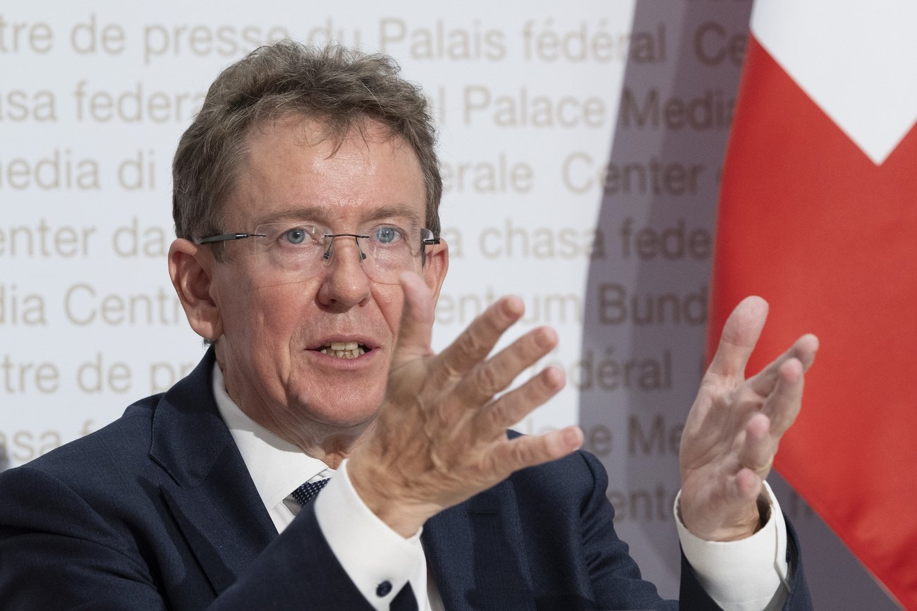 Will Massnahmen gegen Trockenheit – aber keine neue Klimapolitik: Bundesrat Albert Rösti Archivbild: Keystone