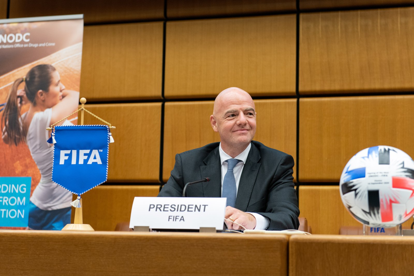 Werden die Machenschaften von FIFA-Präsident Gianni Infantino weiter untersucht oder nicht? (Bild: United Nations Office on Drugs and Crime, Creative Commons-Lizenz)