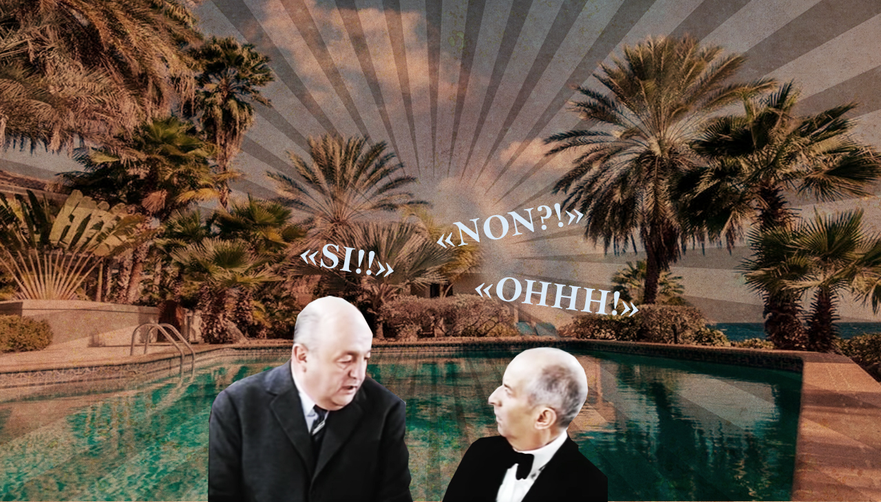 Und dann tauchte ich auf und war zack, in einem Film von Louis de Funès. (Montage: Dominique Feusi)