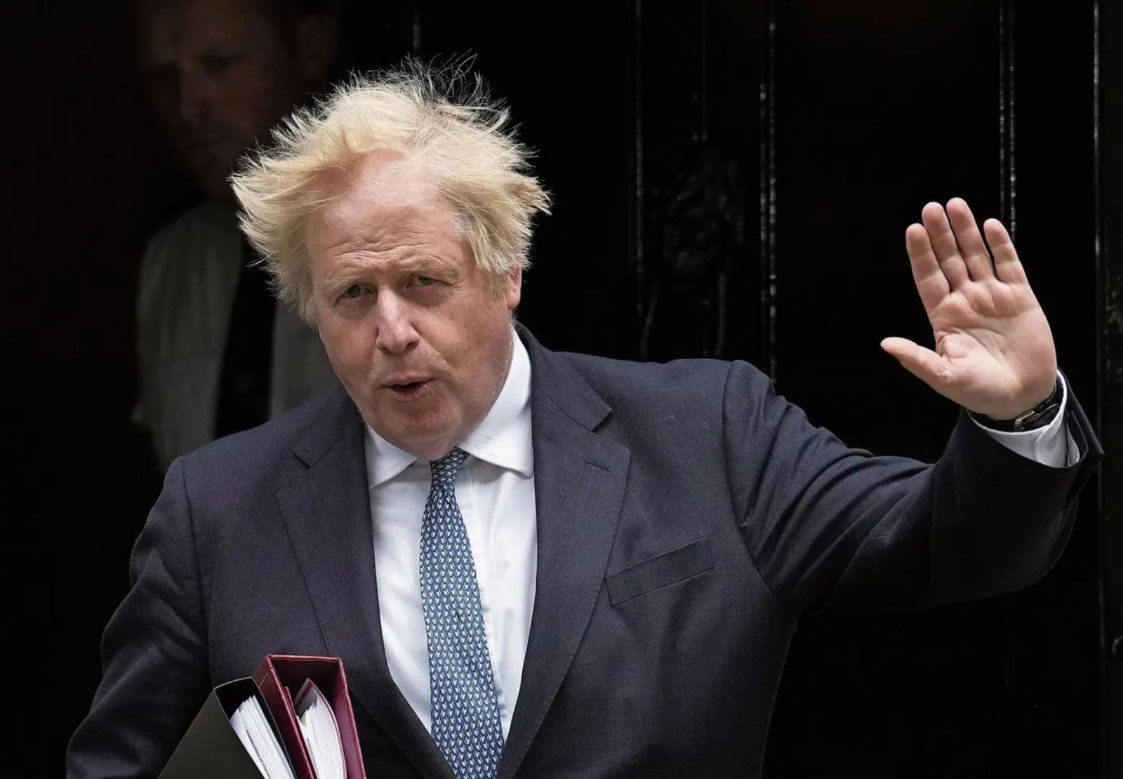 Boris Johnson, Premierminister von Grossbritannien, angeschlagen.