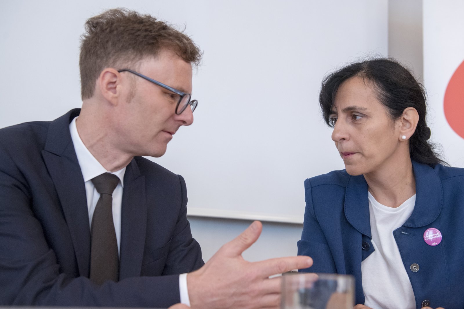 Kampf mit falschen Zahlen: Daniel Lampart und Vania Alleva. (Archivbild: Keystone)