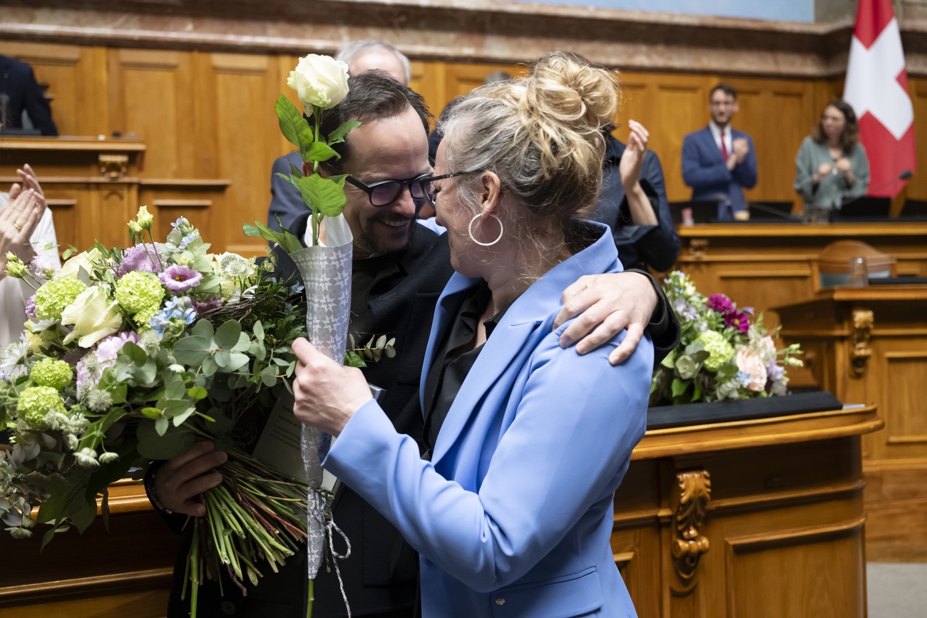 Die Nationalräte Balthasar Glättli und Aline Trede wurden in Regierungsämter gewählt. Bild: Keystone