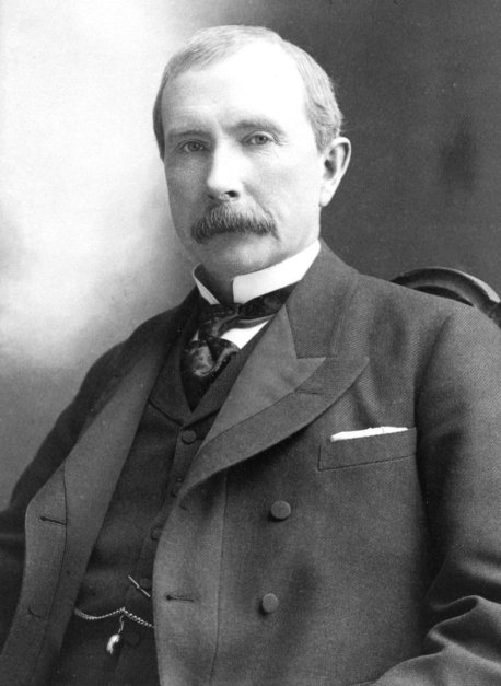 John D. Rockefeller, Millionär, Wohltäter, Teufel. (Bild aus dem Jahr 1895).