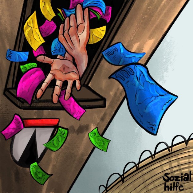 Die Steuergelder der Gemeinde Wohlen. Karikatur: Jenny Peter