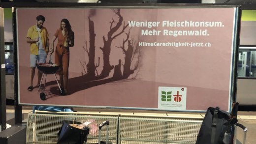 Die Plakatkampagne von Fastenopfer und Brot für alle. Bild (fi.)