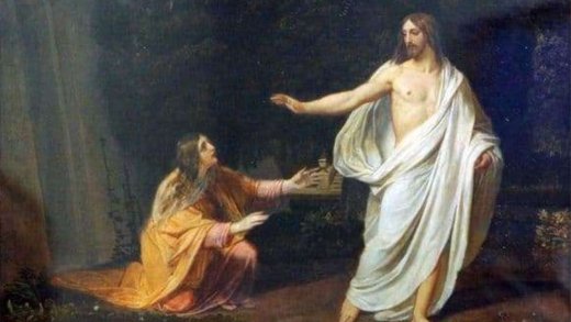 Jesus Christus erscheint Maria Magdalena. (Gemälde von Alexander Iwanow, 1835.)