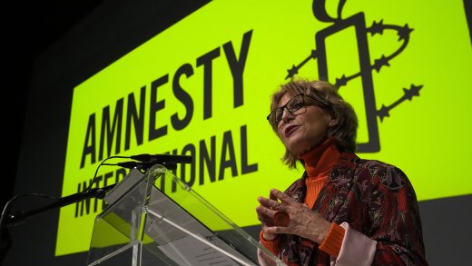 Agnes Callamard, Generalsekretärin von Amnesty International, präsentierte am 27. März den neuen Jahresbericht. Bild: Keystone