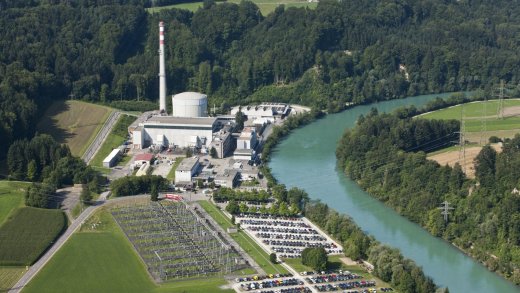 Seit 2019 im Rückbau: Kernkraftwerk Mühleberg. Bild: Keystone