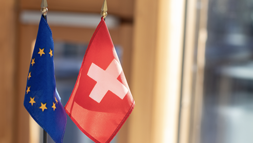 Die Beziehung zwischen der Schweiz und der EU sorgt regelmässig für Schlagzeilen. (Bild: BAV)