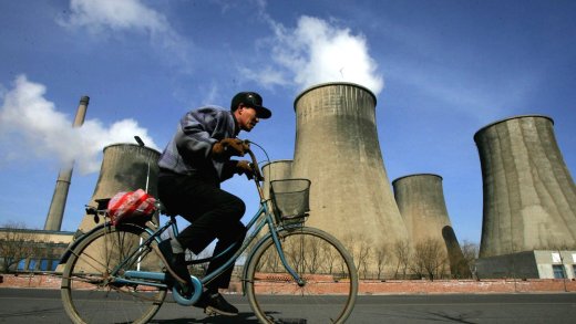 Kohlekraftwerk in China. Bild: Keystone