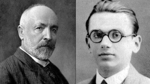 Brachten die Erkenntnisse über unendliche Mengen entscheidend voran: die Mathematiker Georg Cantor (links) und Kurt Gödel. Bilder: Wikipedia