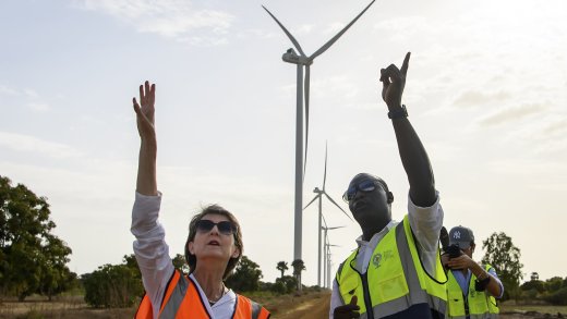Umweltministerin Simonetta Sommaruga weilte im Sommer 2021 zur Unterzeichnung eines Klimaabkommens in Senegal. Bild: Keystone