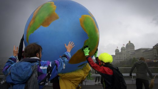 Wie solide ist die Basis der IPCC-Berichte? Klimademonstration in Bern. Bild: Keystone