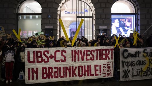In Sachen Klimaschutz herrscht Einheitsmeinung vor: Demonstration von Klimaaktivsten in Zürich, Januar 2023. Bild: Keystone