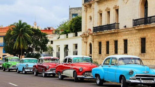Aktueller Fahrzeugpark in Kuba.