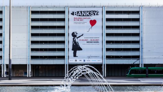 Ausstellung in Basel: 100 Banksy-Werke sind von März bis Mai in der Basler Messe zu betrachten.