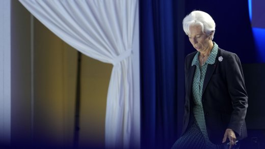 Schuld sind immer die anderen. EZB-Chefin Christine Lagarde. (Bild: Keystone)