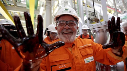 «Wahlkampfkasse» statt Unternehmen: Roberto Campos kritisierte schon früh den brasilianischen Staatskonzern Petrobras. (Im Bild der ehemalige Präsident Lula da Silva, Bild: Keystone)