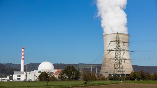 Bleibt die Schweizer Atomkraft bis 2050 am Netz? KKW Leibstadt. Bild: Keystone