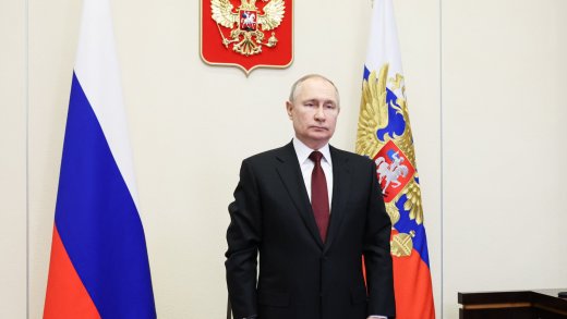 Wladimir Putin, russischer Präsident. Von Kriegsmüdigkeit keine Spur.