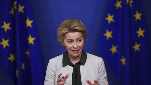 EU-Kommissionspräsidentin Ursula von der Leyen bei der Präsentation des «Green Deal» 2019. (Bild: Keystone)