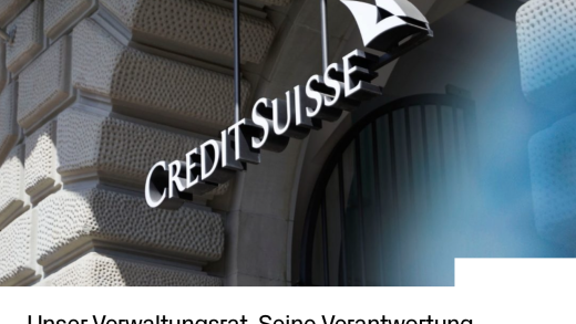 Das Motto des Verwaltungsrat der Credit Suisse (Bild: Screenshot Credit Suisse)