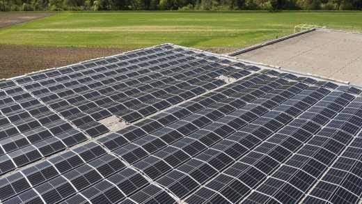 Verschlingt mehr Energie, als sie produziert: Photovoltaik-Anlage im Kanton Zürich. Bild: Keystone