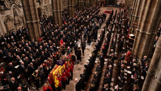 Queen Elizabeth II. wurde am Montag beerdigt. Die Trauerfeier in Westminster Abbey.