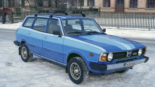Die schräge Optik des ersten Subaru 4WD schreckte die Kunden in der Schweiz nicht ab.