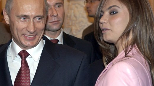 Putin und Kabaeva 2005 an einem Empfang in Moskau (Bild: Keystone)
