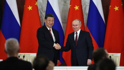 Xi Jinping zu Besuch bei Wladimir Putin in Moskau.