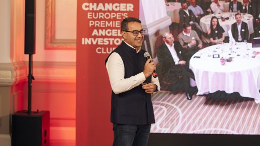 Kunal Bahl am Treffen des Changer Club in Lausanne. (Bild: PD)