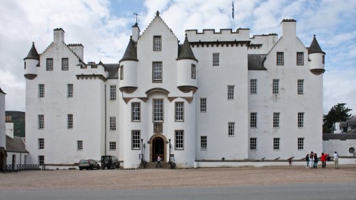 Blair Castle in Perthshire, Schottland, wo Katharine Stewart-Murray, Duchess of Atholl residierte.