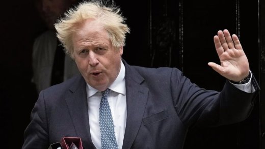 Boris Johnson, Premierminister von Grossbritannien, angeschlagen.