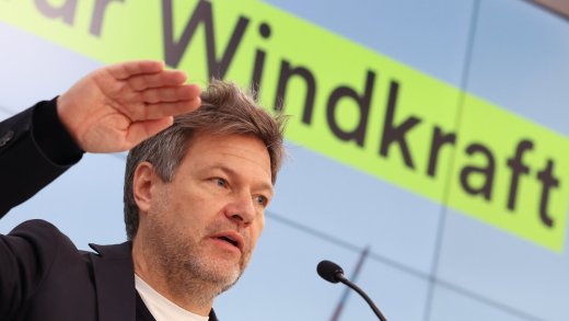 Desaströse Auktion für Windkraft: Der deutsche Wirtschafts- und Klimaminister Robert Habeck (Grüne) im Dezember 2022. Bild: Keystone